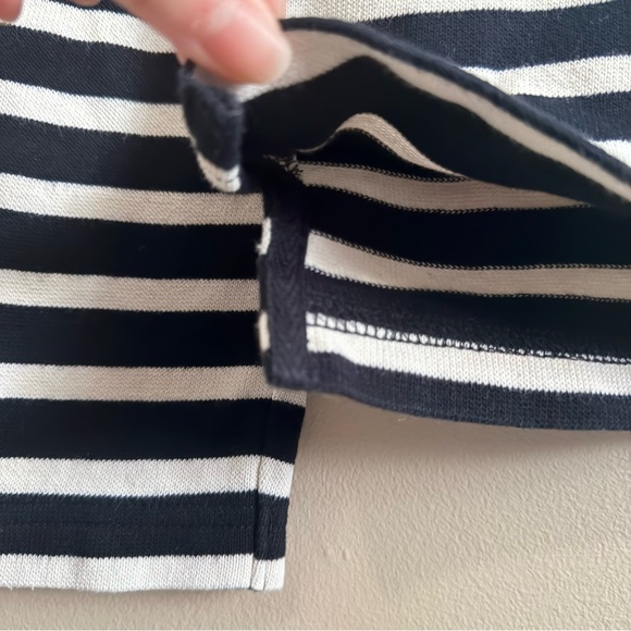 100% Cotton Knitted Sailor Breton Stripe Shirt Muji Unisex Boatneck Longsleeve - Picture 9 of 10